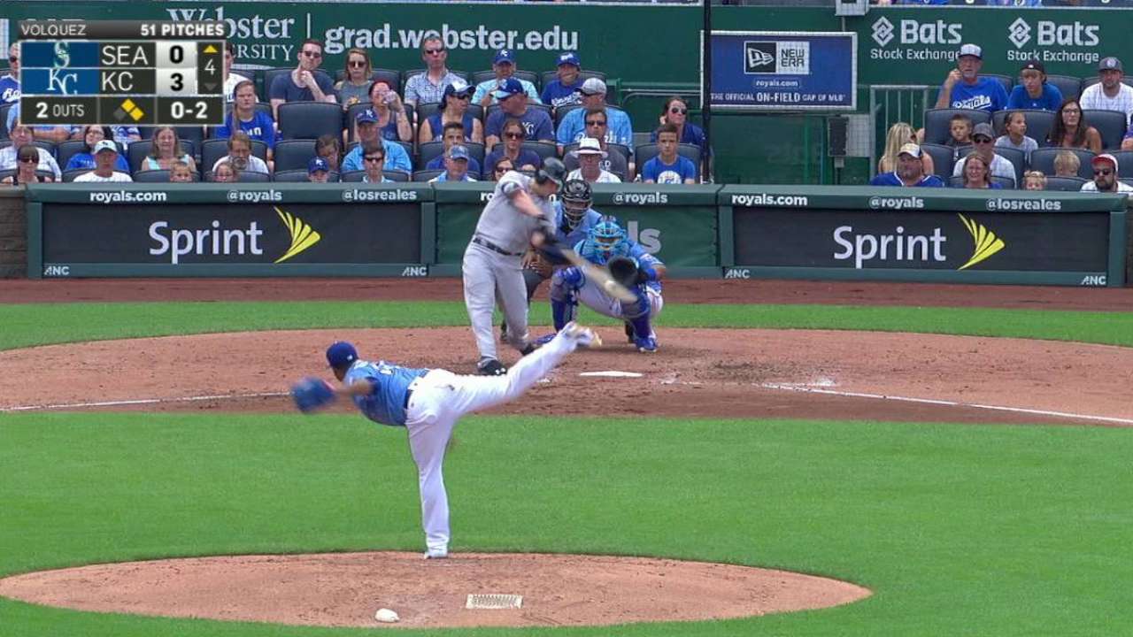 Seager's three-run home run