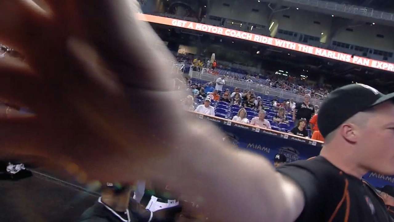 Bour jokes around with camera