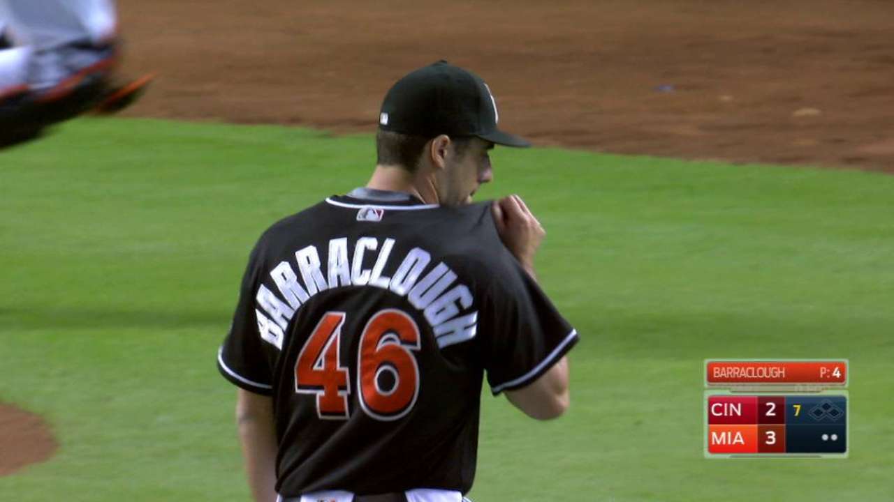 Barraclough works out of a jam