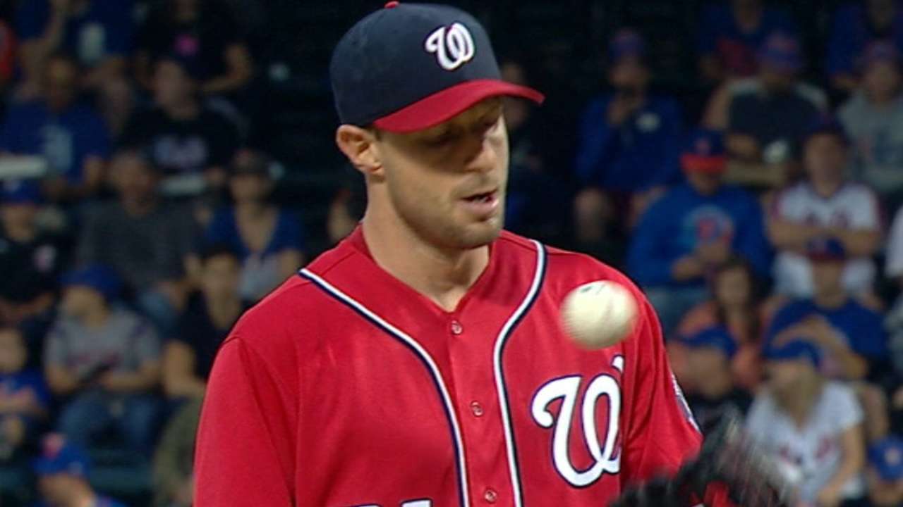 Scherzer strikes out nine in win