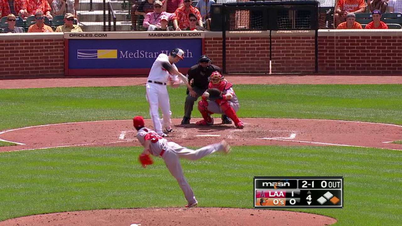 Davis' HR, Tillman's 7 strong lead O's to win