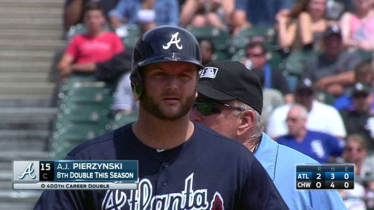 Pierzynski's 400th career double