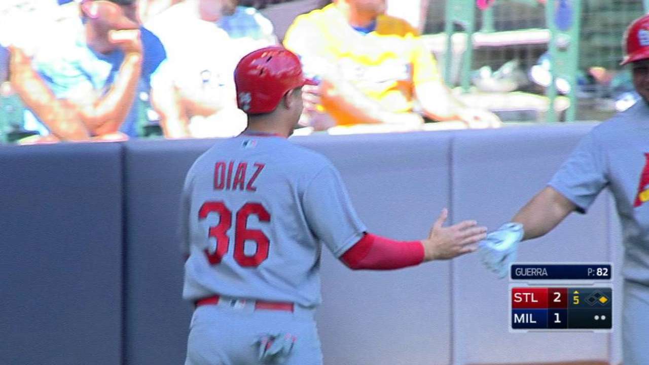 Diaz hustles, scores on a single