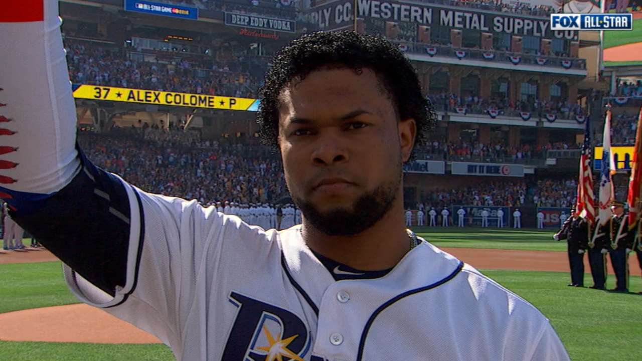 Despite no action, Colome enjoys All-Star experience