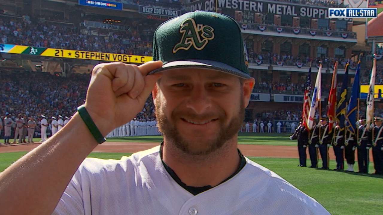Vogt doesn't play, but relishes ASG experience