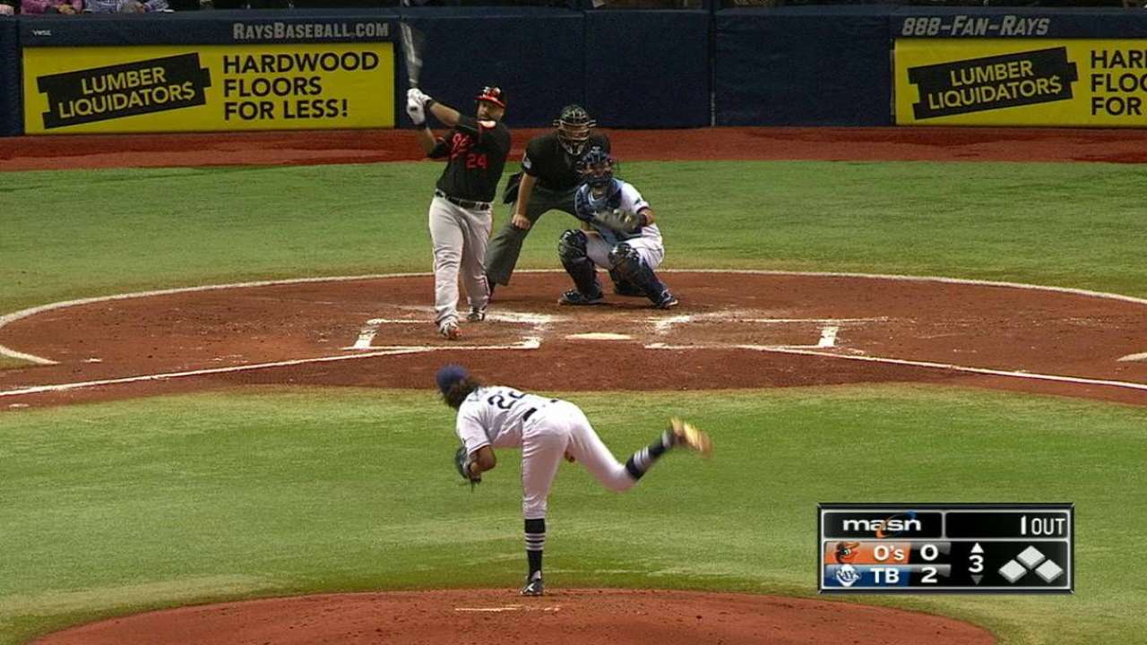 Schoop, Alvarez lead as O's edge Rays