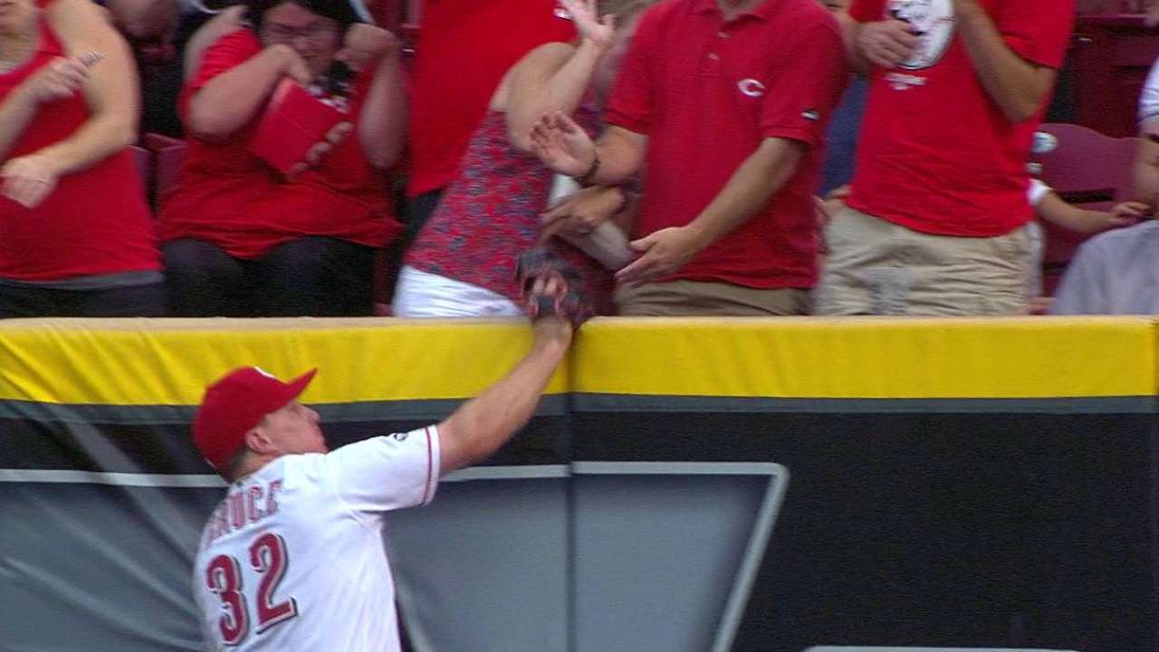 Bruce robs a home run