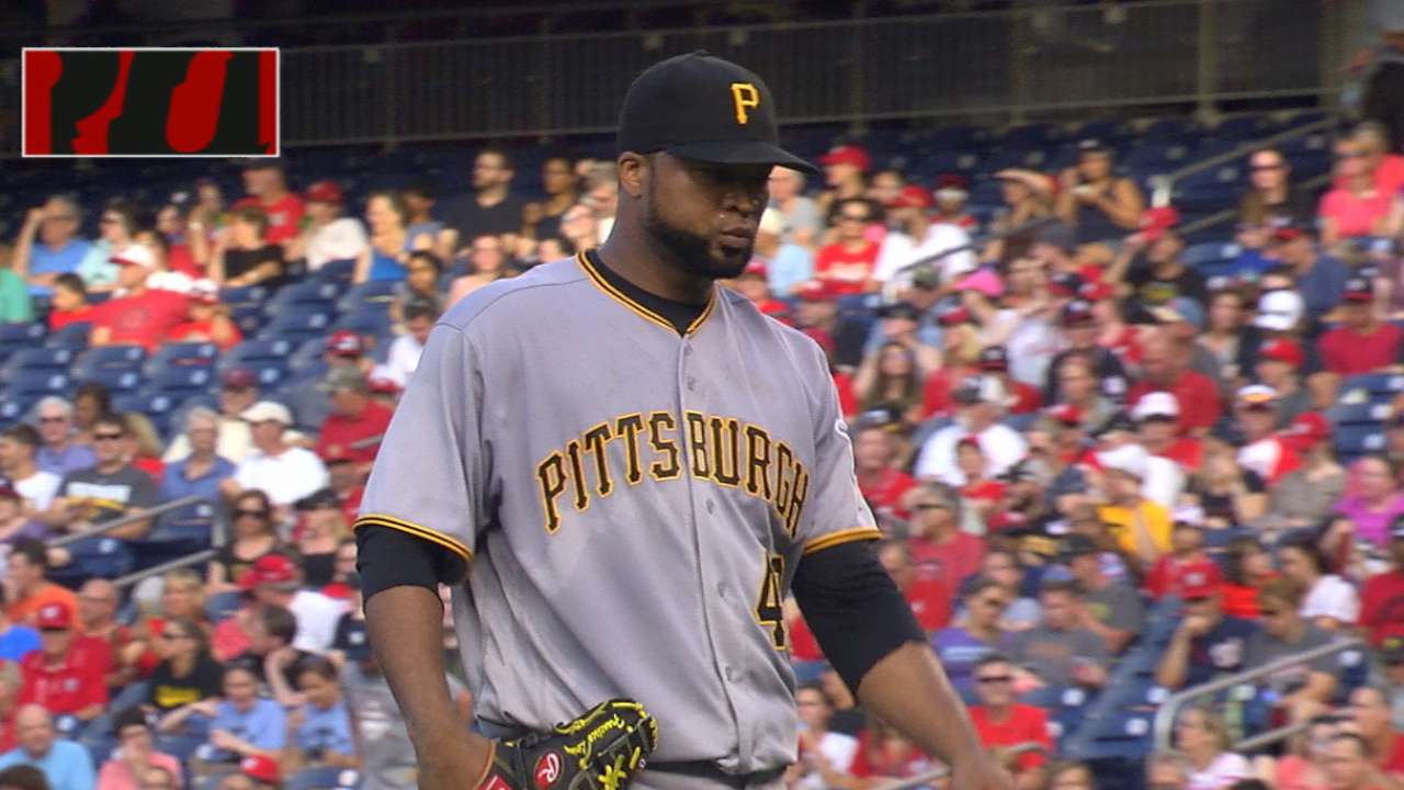Liriano fans five vs. Nats