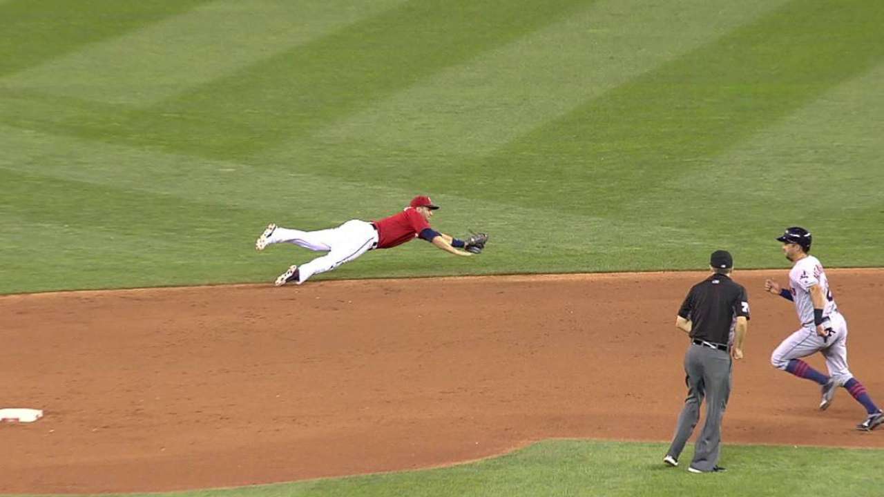Dozier's nice diving stop