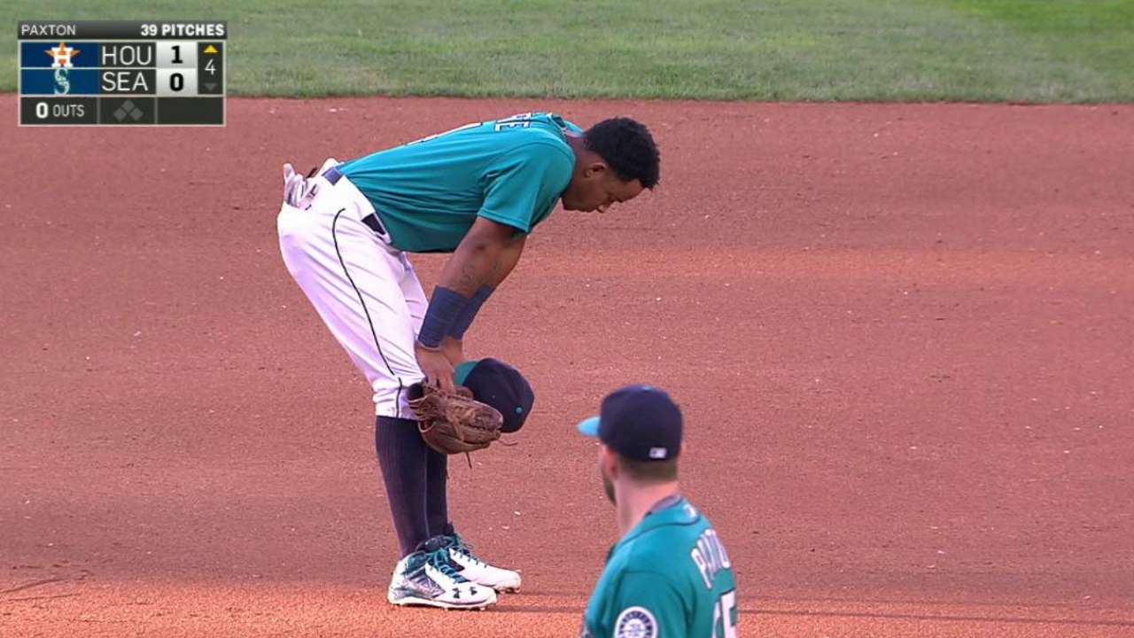 Marte exits game with mild ankle sprain