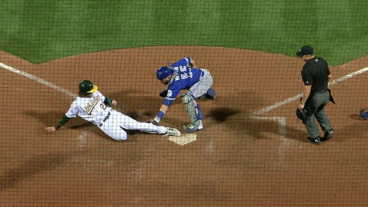 A's raving after further 'review' in win over Blue Jays