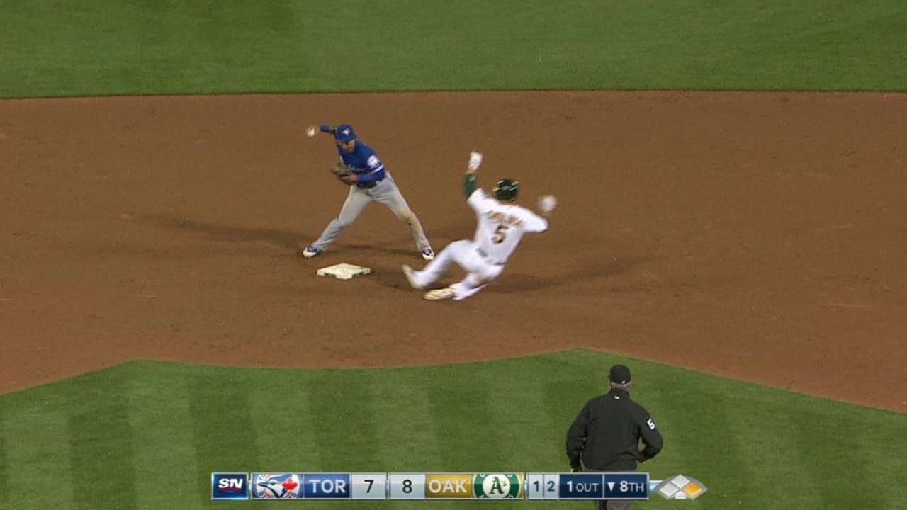 Blue Jays challenge slide
