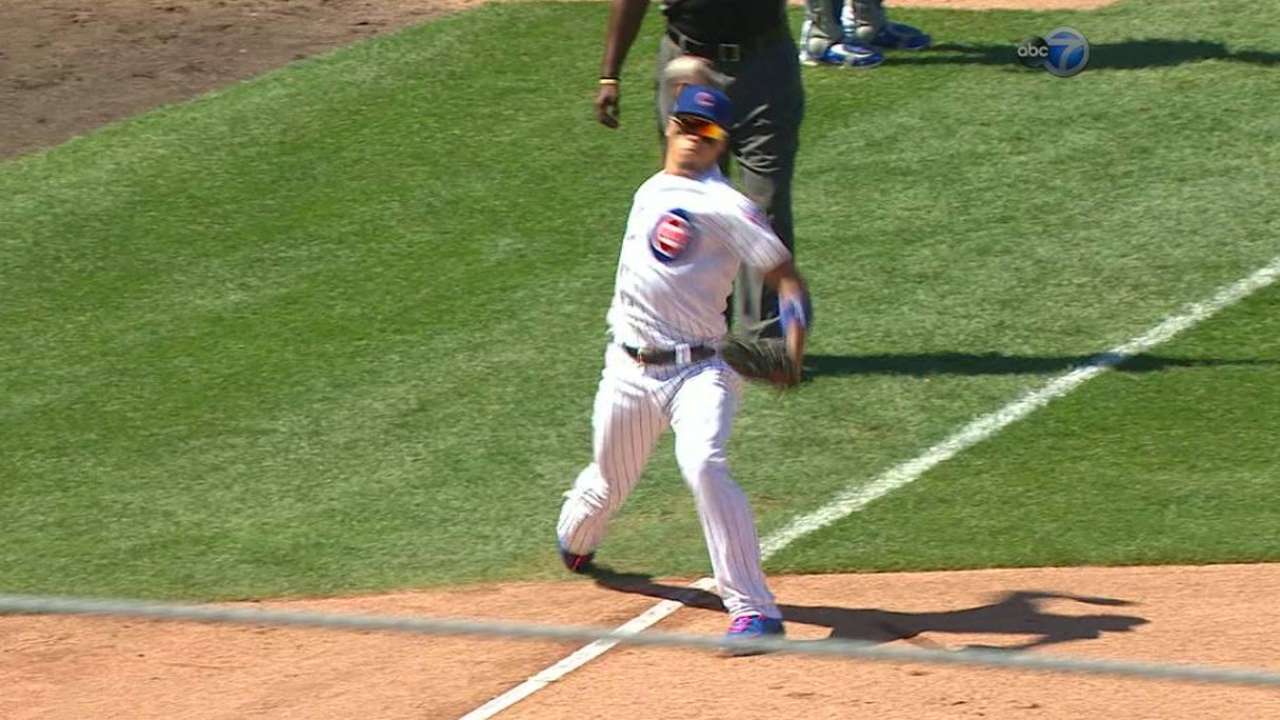 Baez's slick stop
