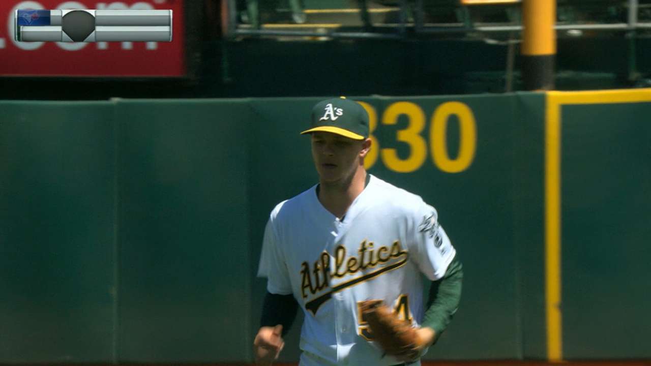 Gray's solid start vs. Blue Jays