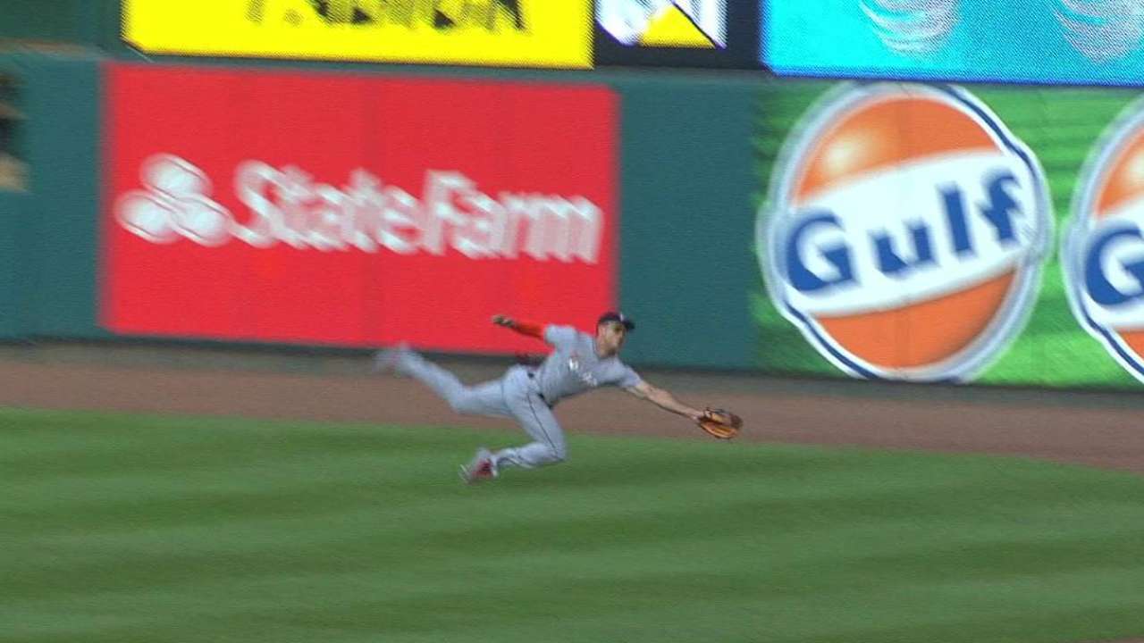Stanton's diving catch