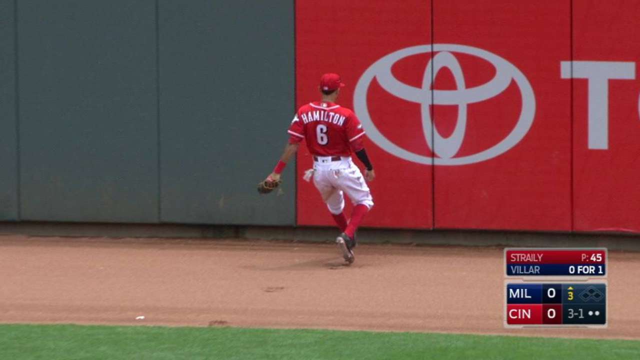 Hamilton's running catch