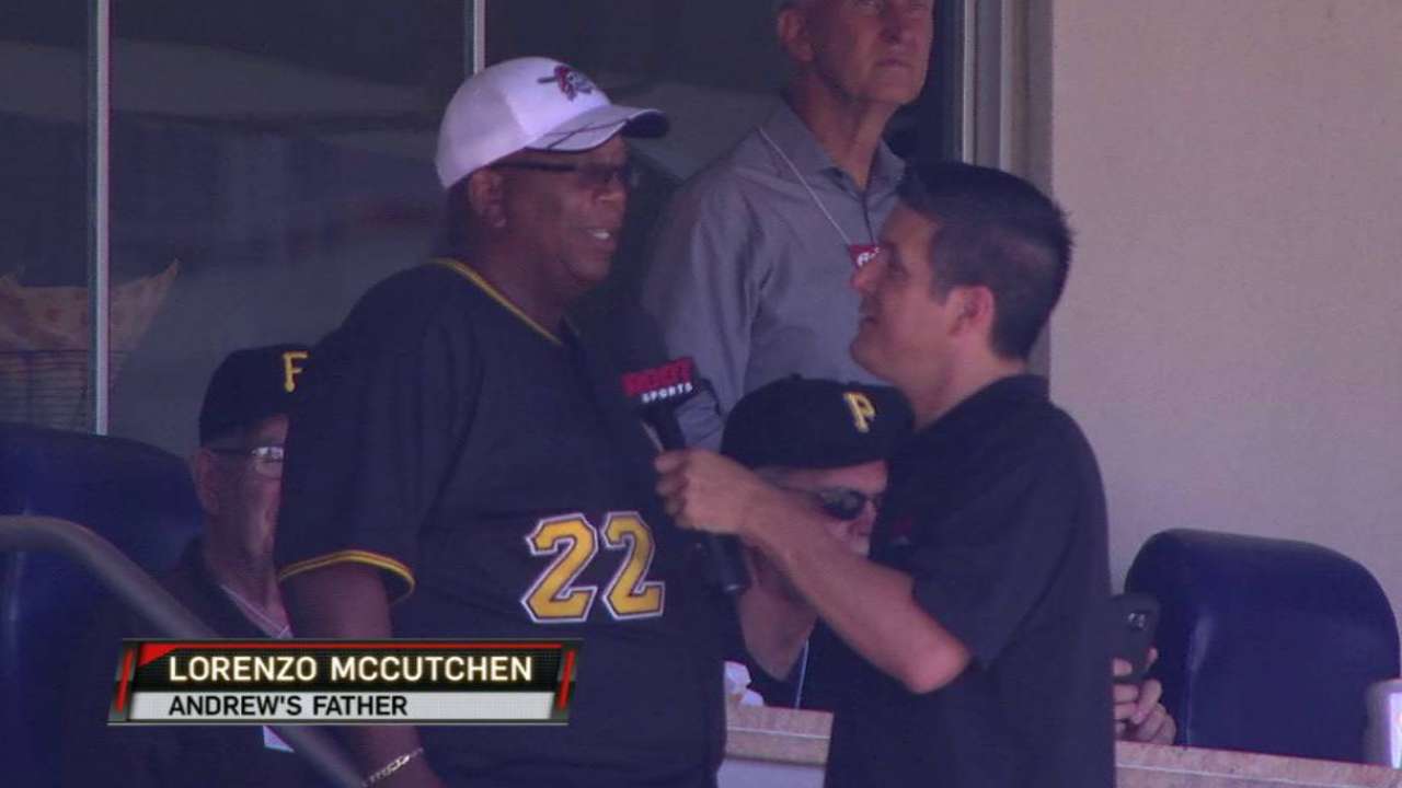 Family ties: Pirates' dads visit on annual trip