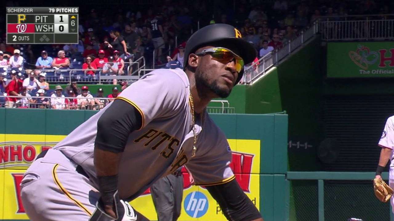 Marte steals third