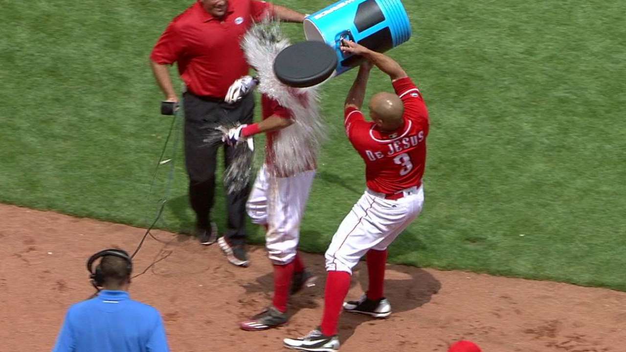 Hamilton on the game-winning run