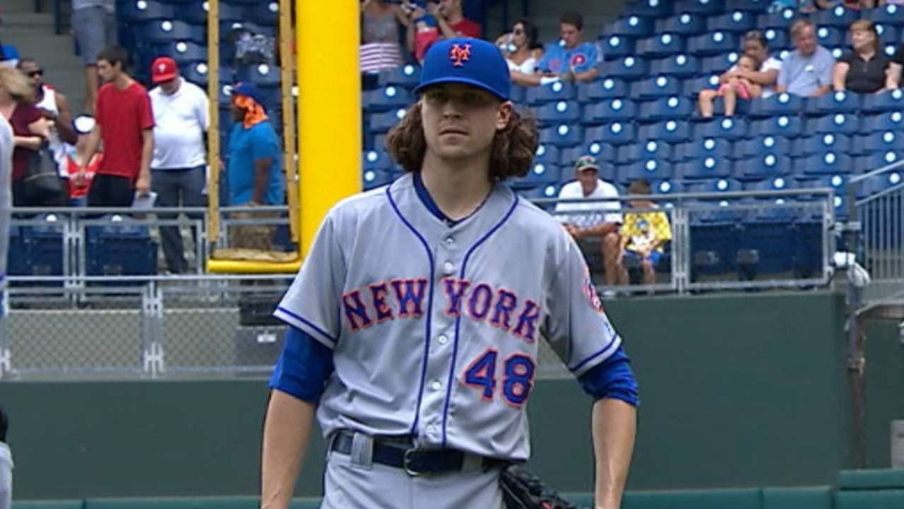 deGrom one-hits the Phils
