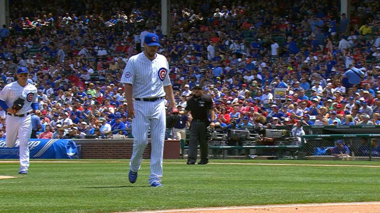 Lackey's eight strikeouts