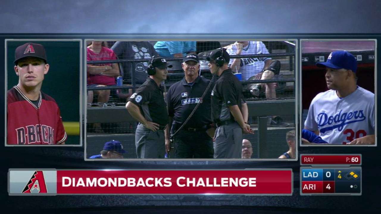 D-backs challenge call at second
