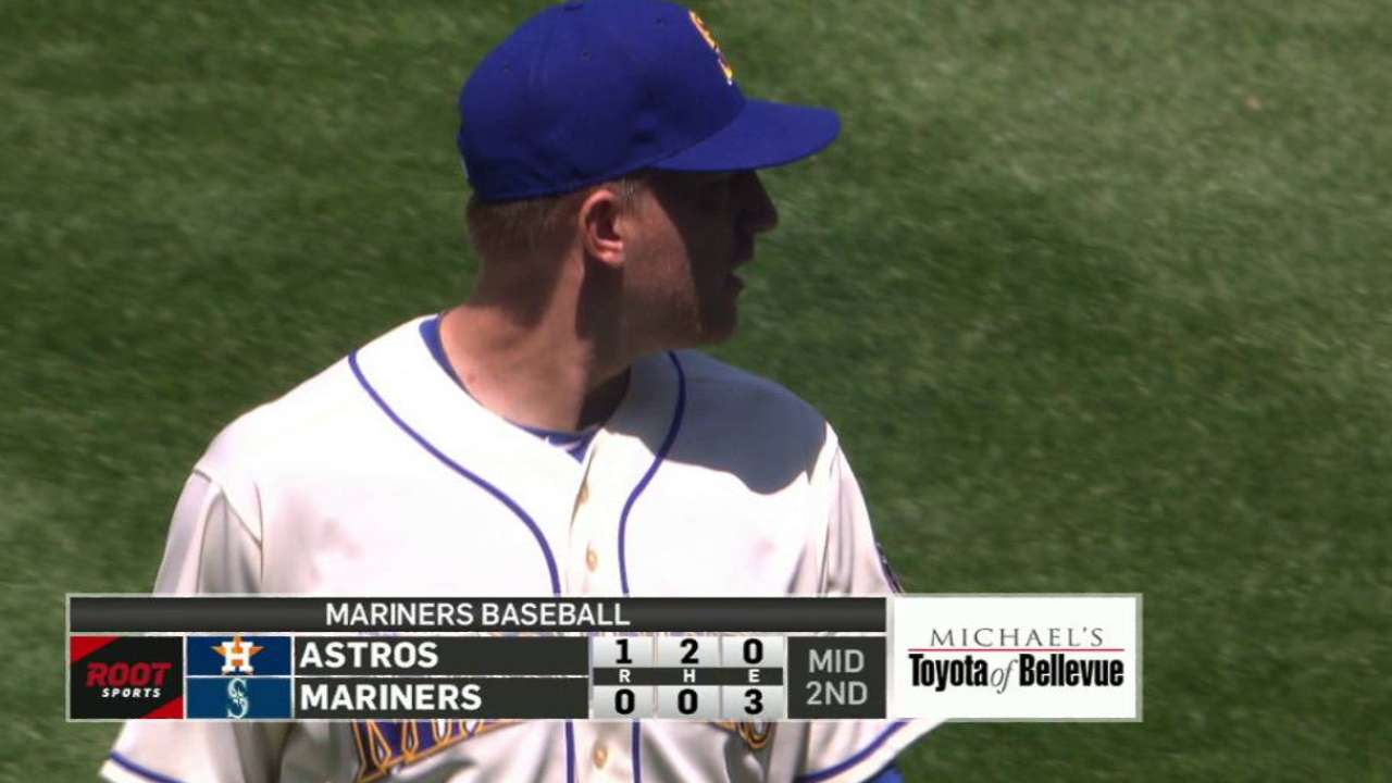 Montgomery battles in rough day for Mariners