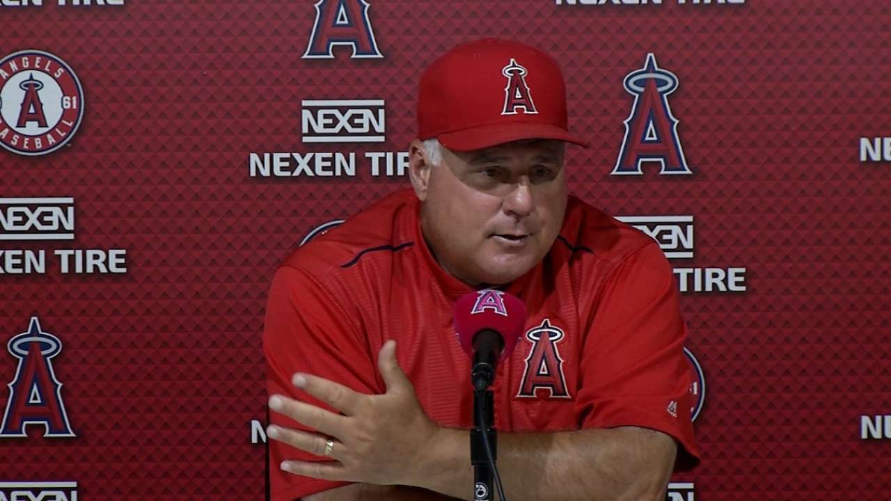 Scioscia discusses the 8-1 win