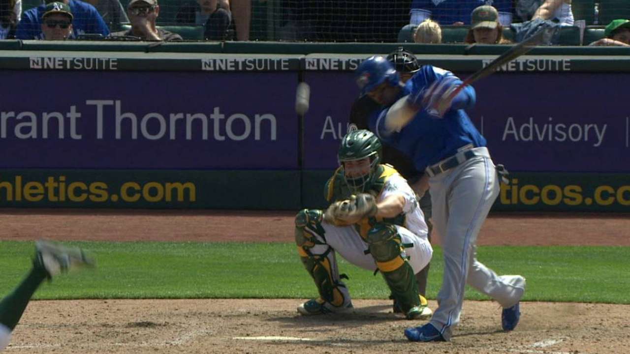 Lake hits one pitch twice