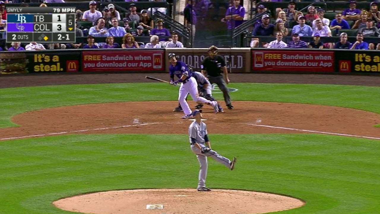 Story y el bullpen dan victoria a Rockies sobre Rays