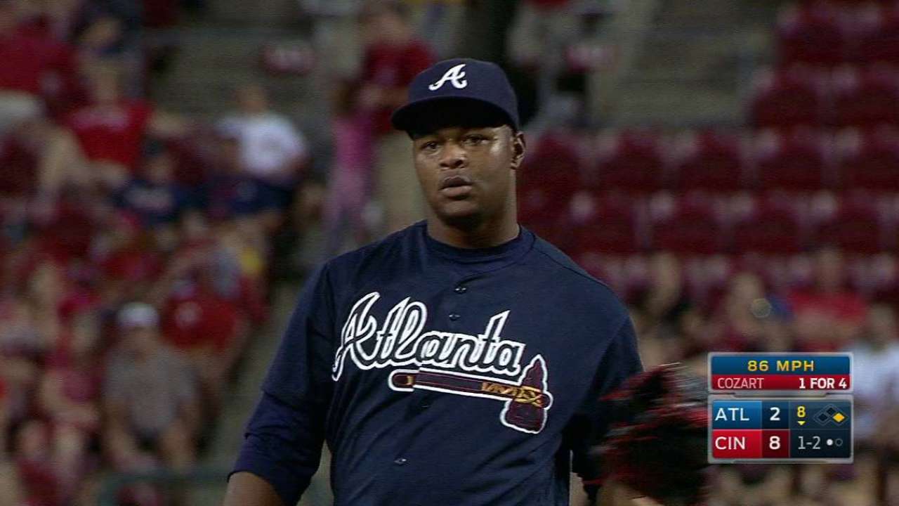 Cabrera gets Cozart swinging