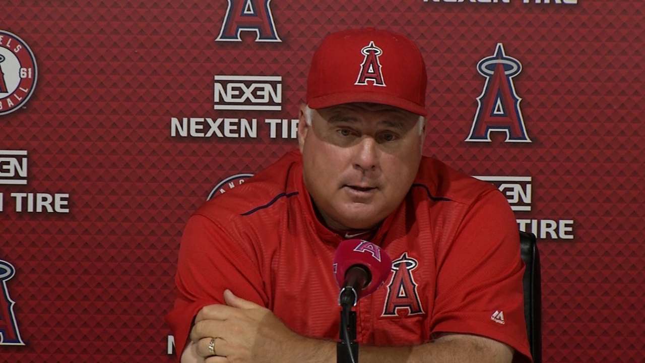 Scioscia on 9-5 win vs. Rangers