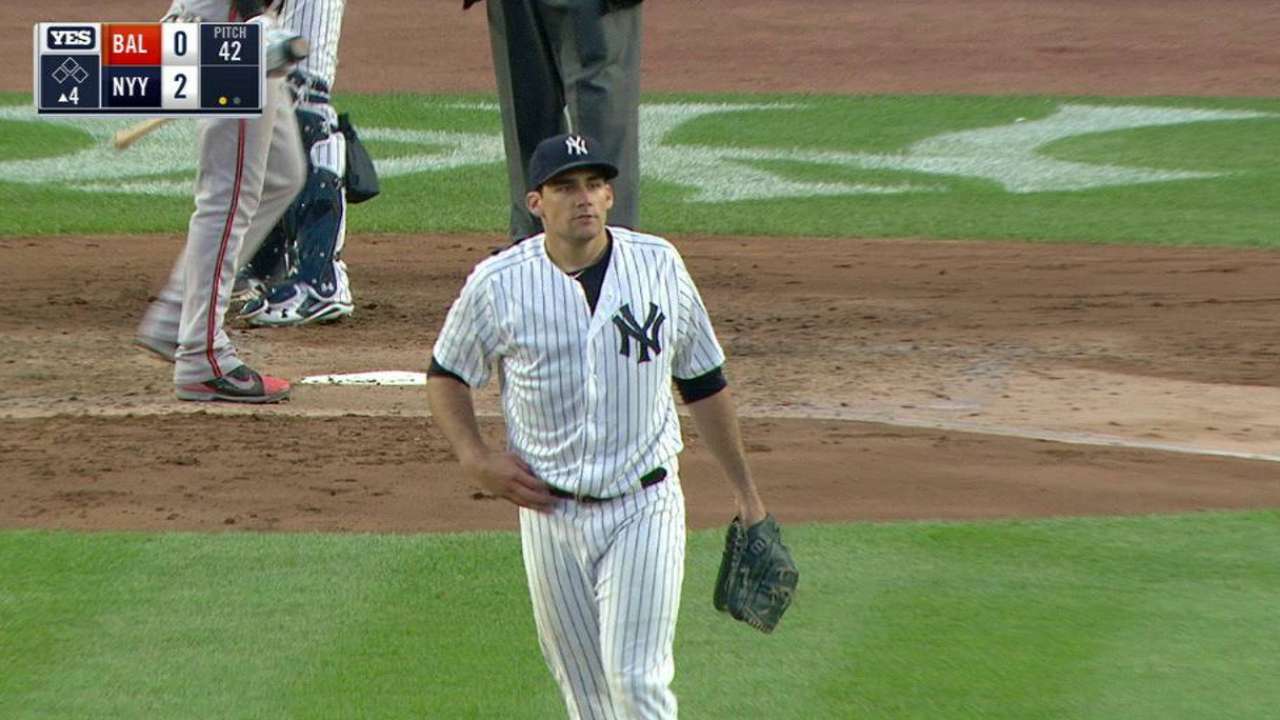 Eovaldi's first strikeout