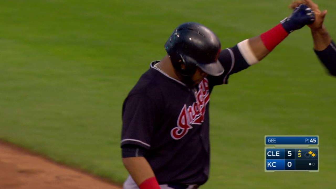 Santana's two-run single