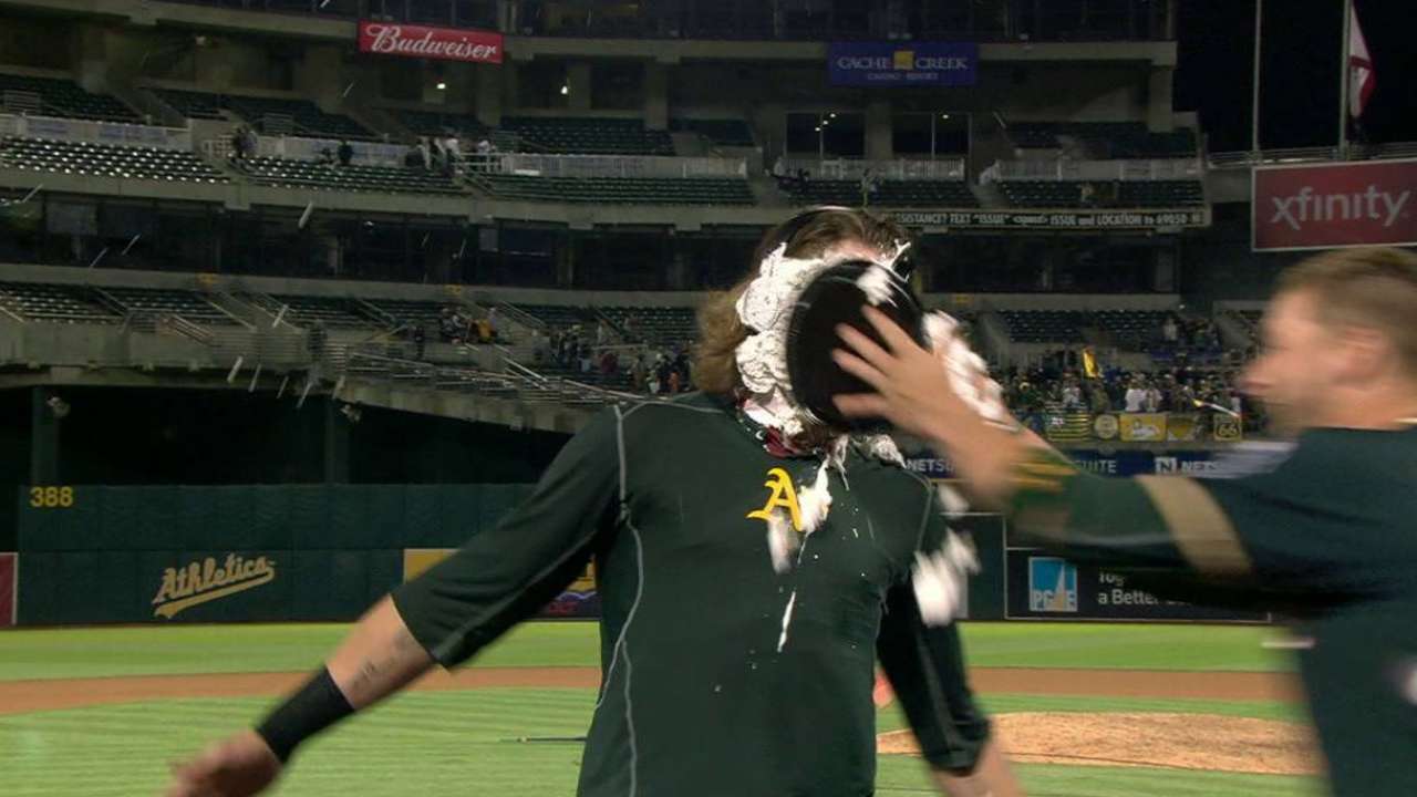 Reddick on his walk-off hit