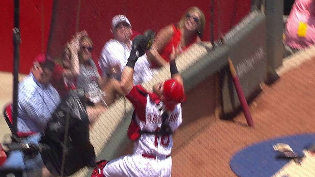 Barnhart's catch by the screen