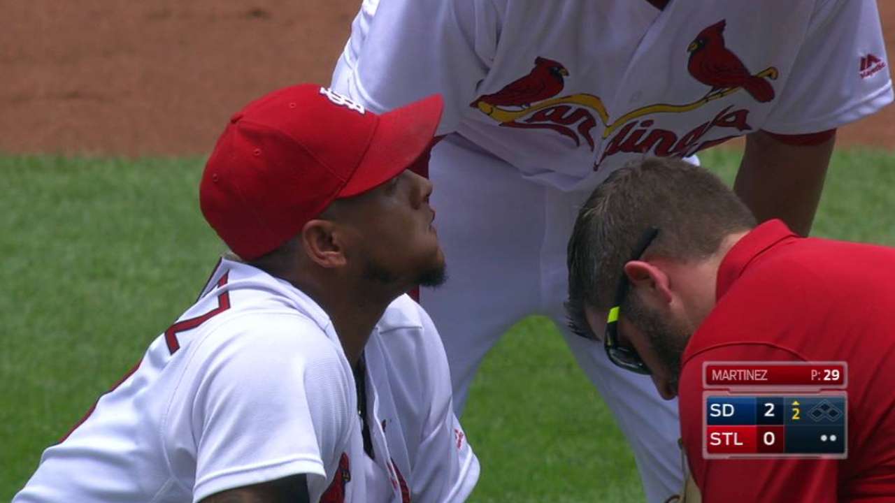 Martinez's nosebleed delays Game 1 of doubleheader