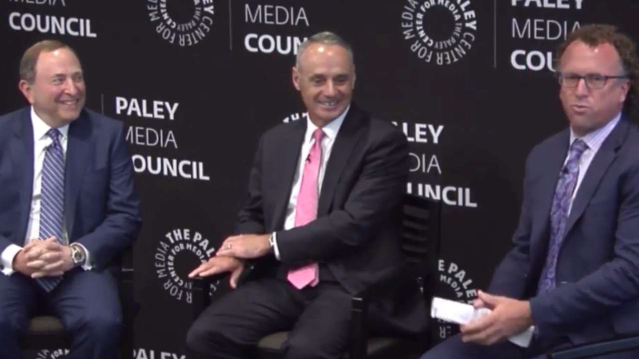 Manfred, Bettman talk sports in digital age
