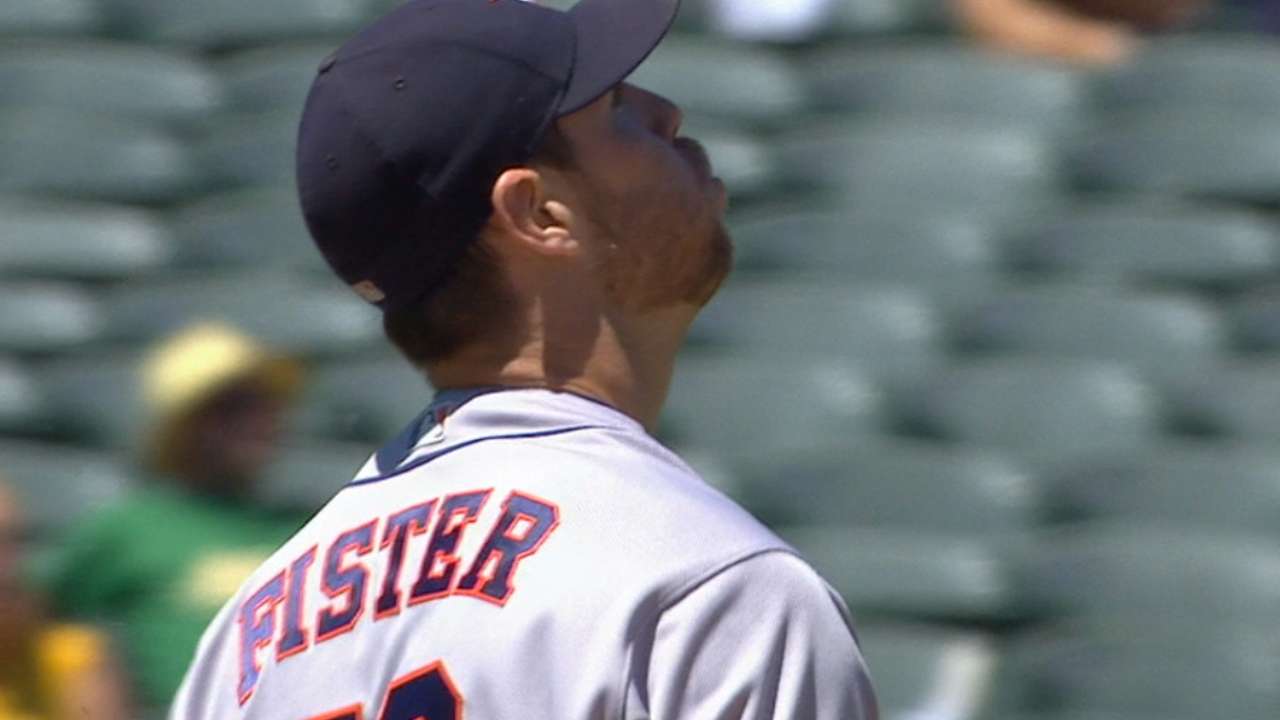 Fister's 7 scoreless help Astros shut down A's