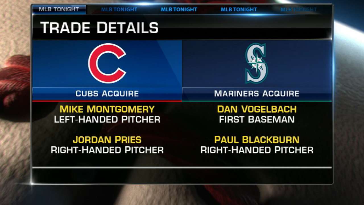 Cubs land Montgomery from Mariners in 4-player deal