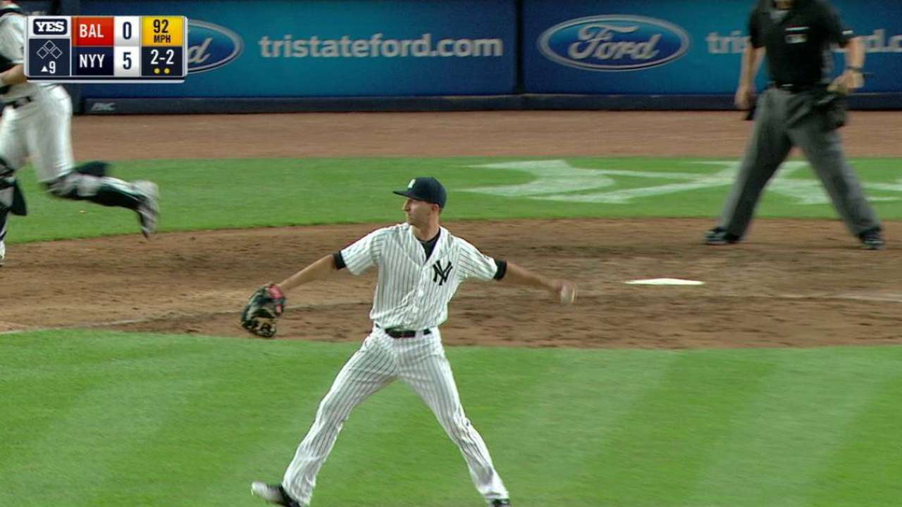 Shreve secures Yankees' shutout