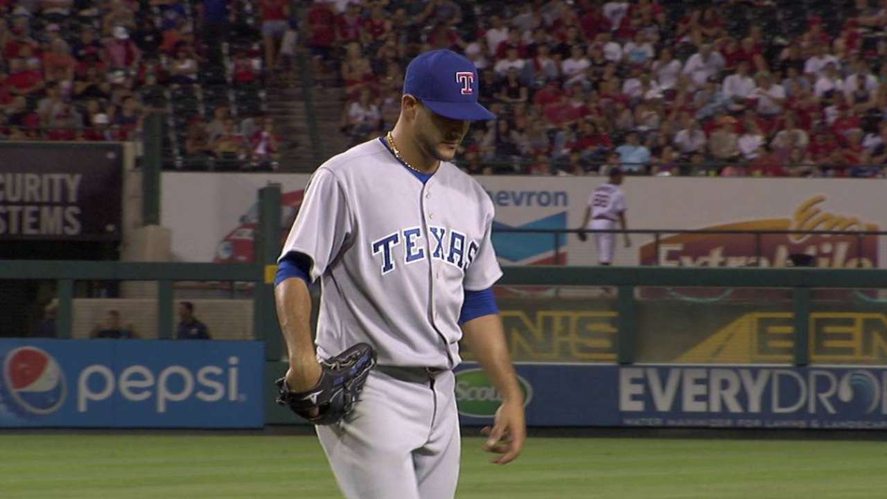 Rangers want Perez to face A's on Monday