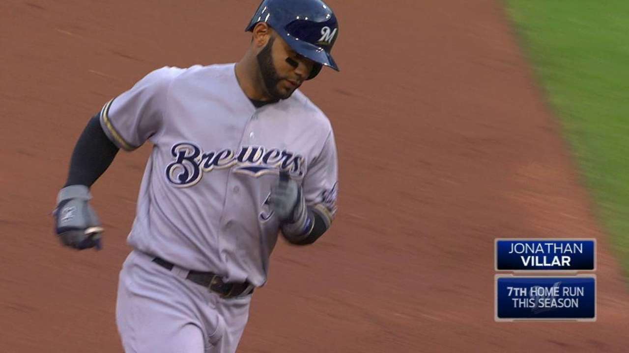 Villar's solo home run