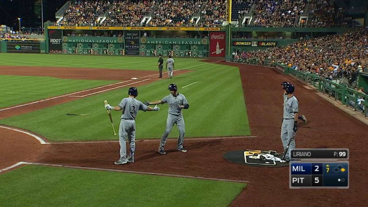 Perez's RBI double