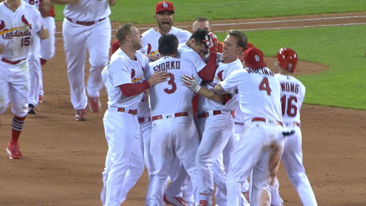 Cards walk off with win, four-game sweep