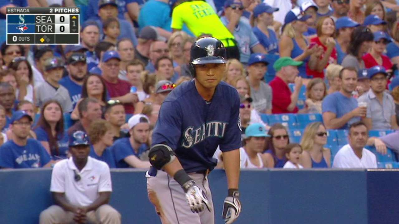 Aoki's leadoff triple