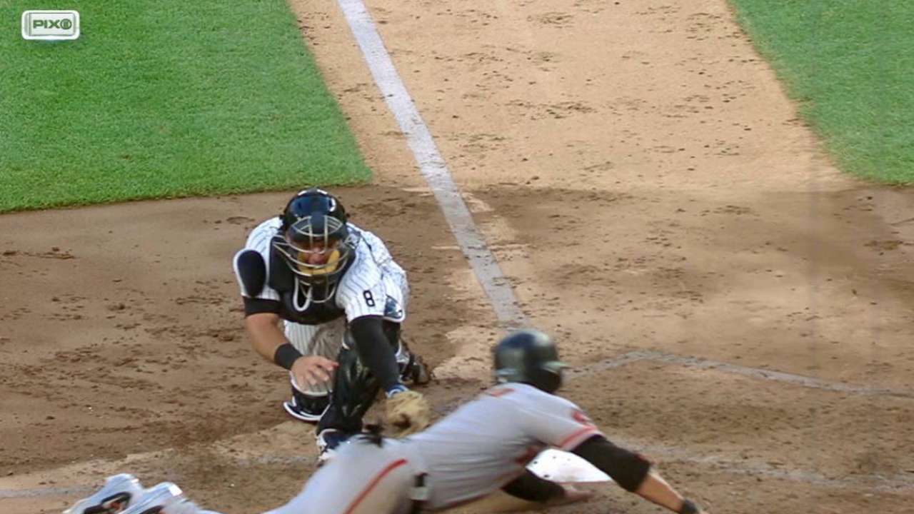 Beltran nabs Blanco at plate