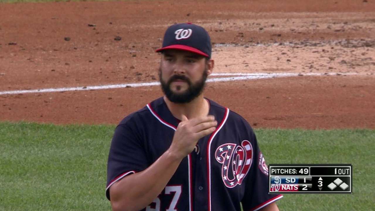 Roark fans Perdomo