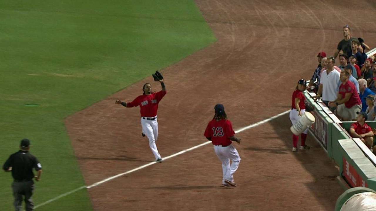 Martinez's running grab