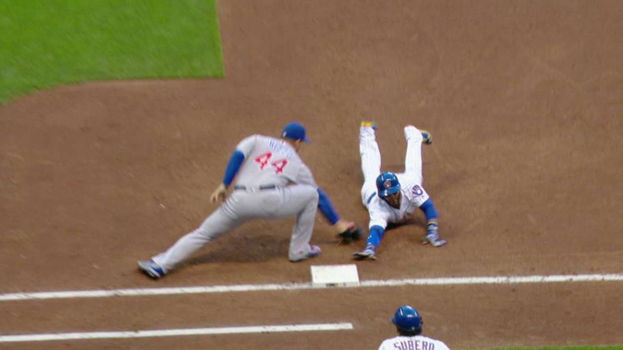 Hammel picks off Villar